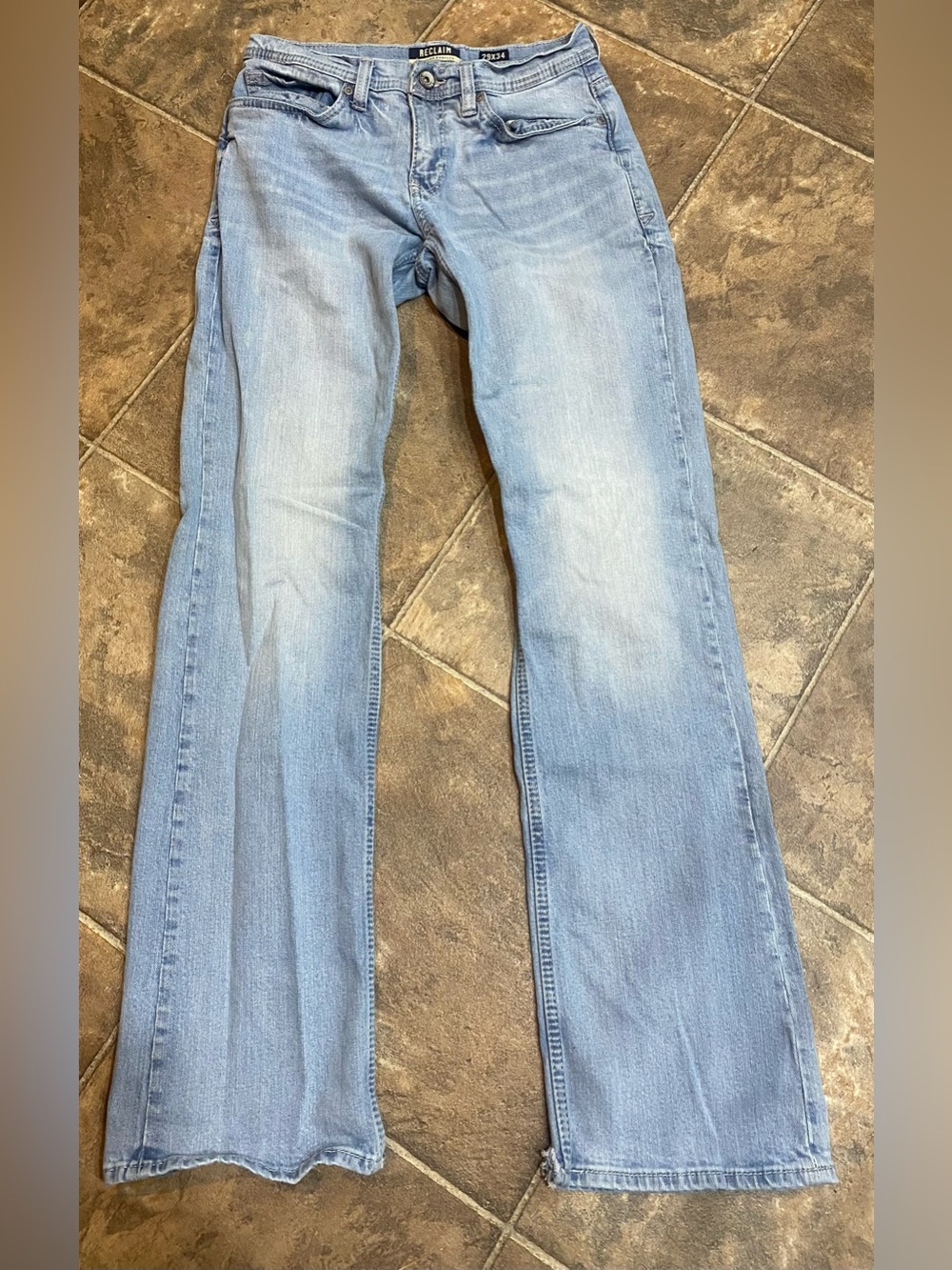 Reclaim Light Blue Bootcut Jeans for Men